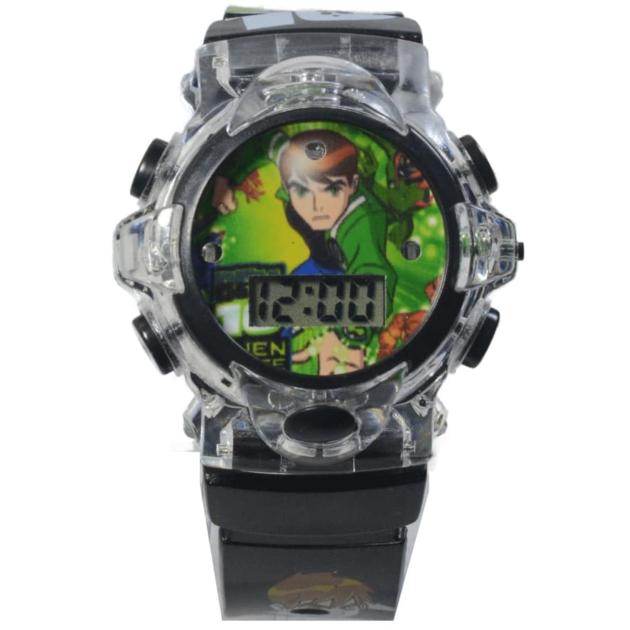Relógio Infantil De Menino Criança Ben 10 Digital Com Luz e Som