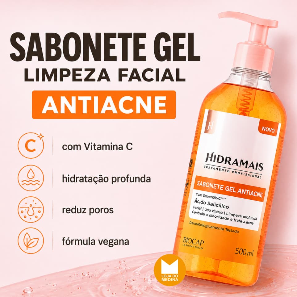 SABONETE GEL DE LIMPEZA FACIAL ANTIACNE - HIDRAMAIS >>