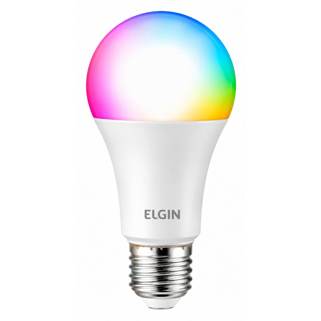 Lâmpada Inteligente Led 10w A60 Wifi Smart Color Rgb Elgin