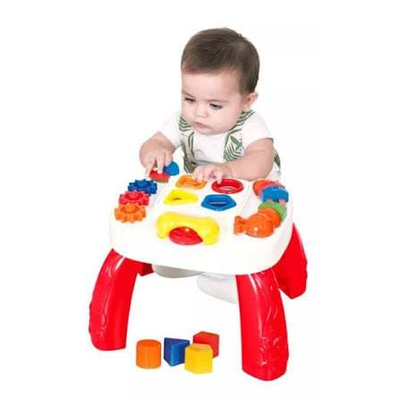 Mesa Didática Play Time Vermelha Cotiplas
