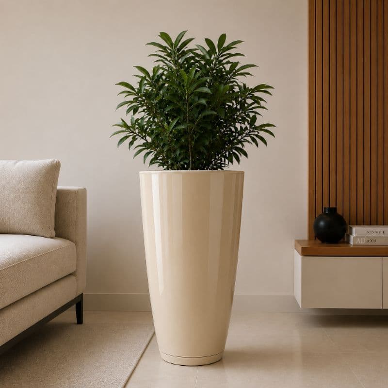Vaso Grande Cone Bojo Polido Nº 3 para Plantas | Polietileno Resistente e Durável