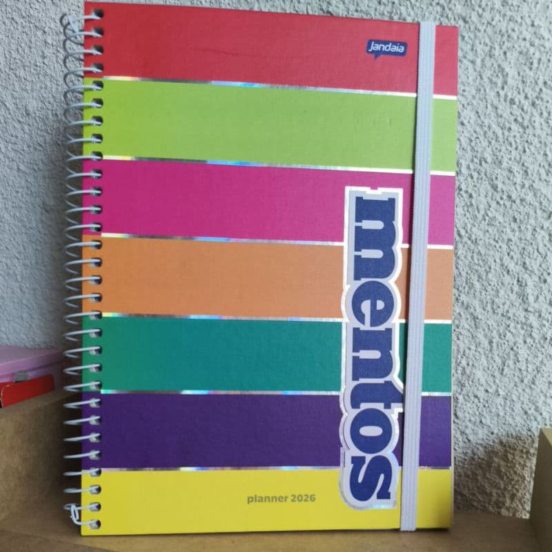 Agenda Planner Datada 2026 Mentos 80 folhas
