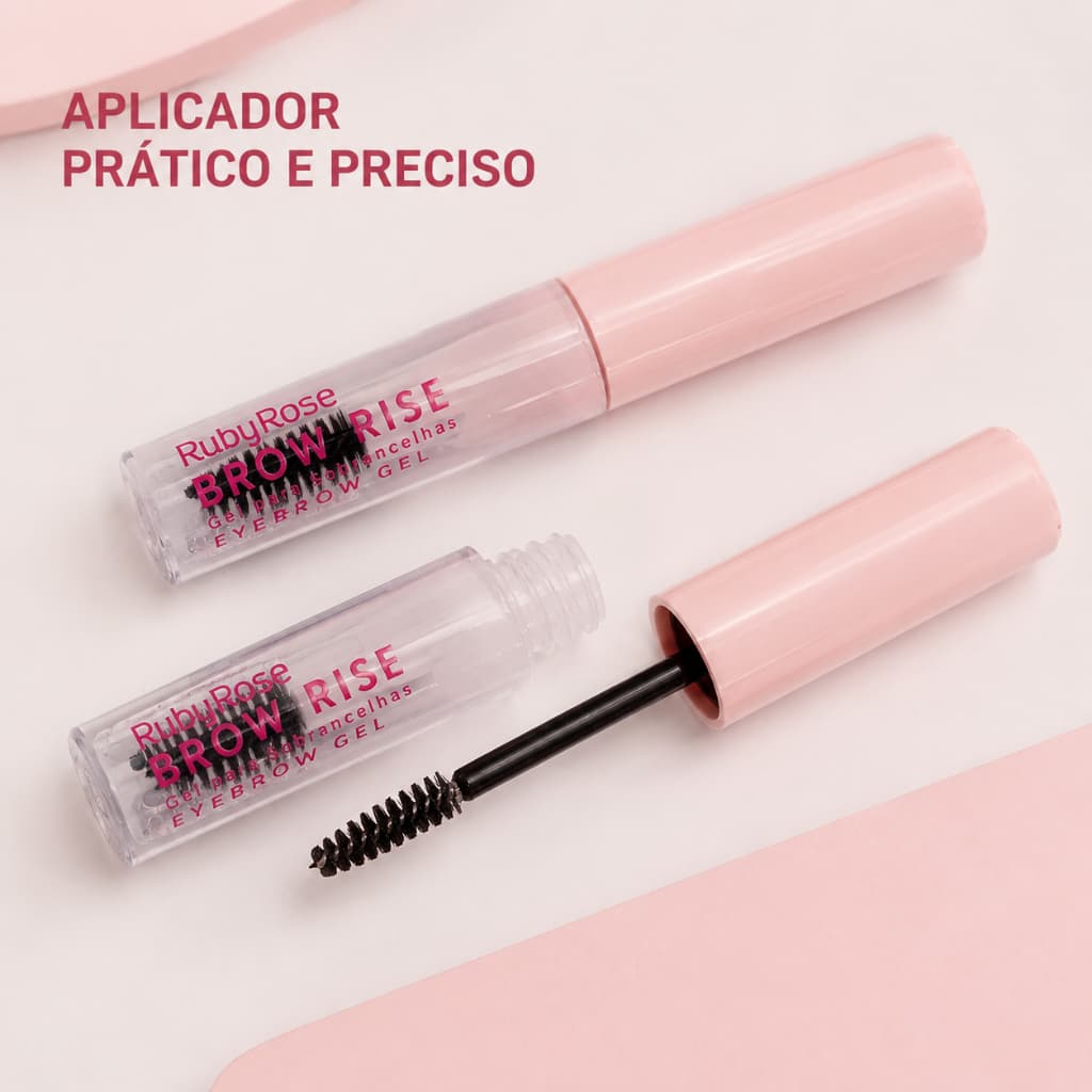 Gel Incolor Para Sobrancelha Ruby Rose Brow Rise Fixador Modelador Efeito Brow Lift Laminado