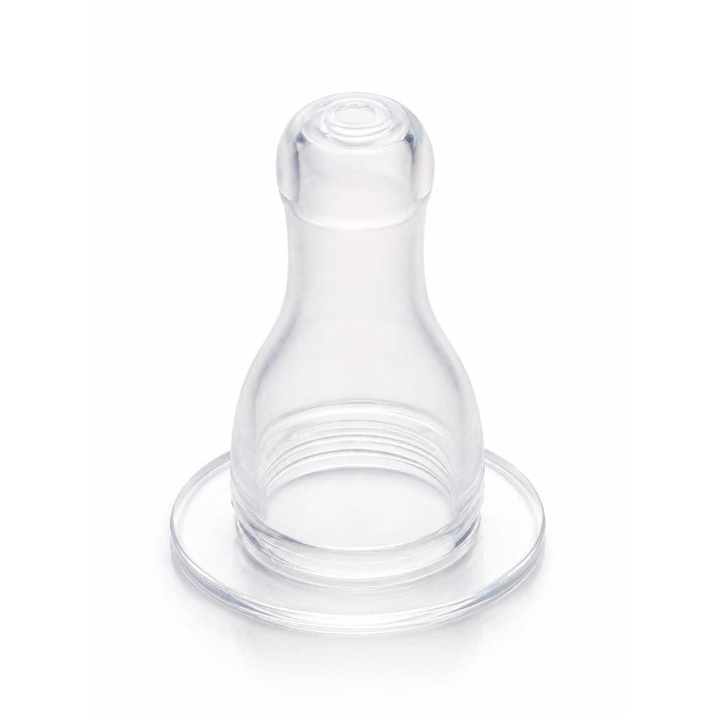 Kit Com 3 Bicos De Mamadeira Universal 100% Silicone Bico Ortodôntico (Chato) E Redondo