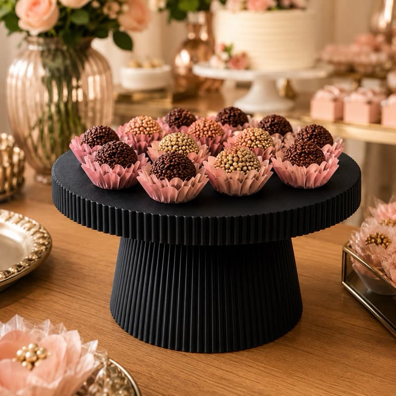 Bandeja Decorativa Para Festas Mesa De Doces Cupcakes Aniversário Casamento Eventos Elegantes