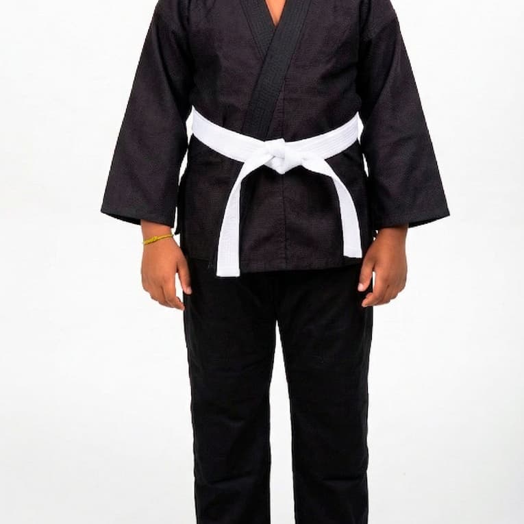Kimono Judô Jiu Jitsu Infantil Haganah Judô Jiu Jitsu Reforçado + Faixa Tradicional