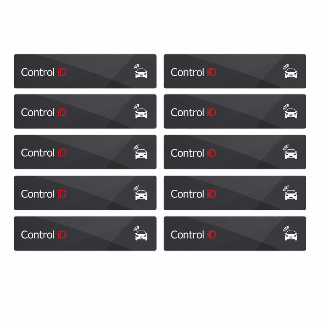 Kit 10 Etiqueta Adesiva Veicular Acesso Condominio Tag Control Id RFID UHF
