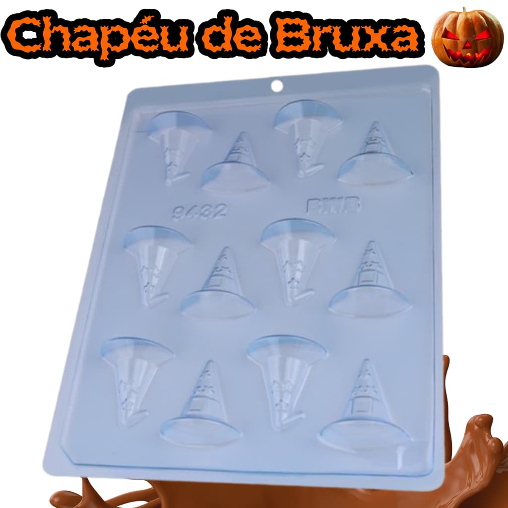 Forma Simples Chapéu de Bruxa BWB/Halloween/Dia das Bruxas