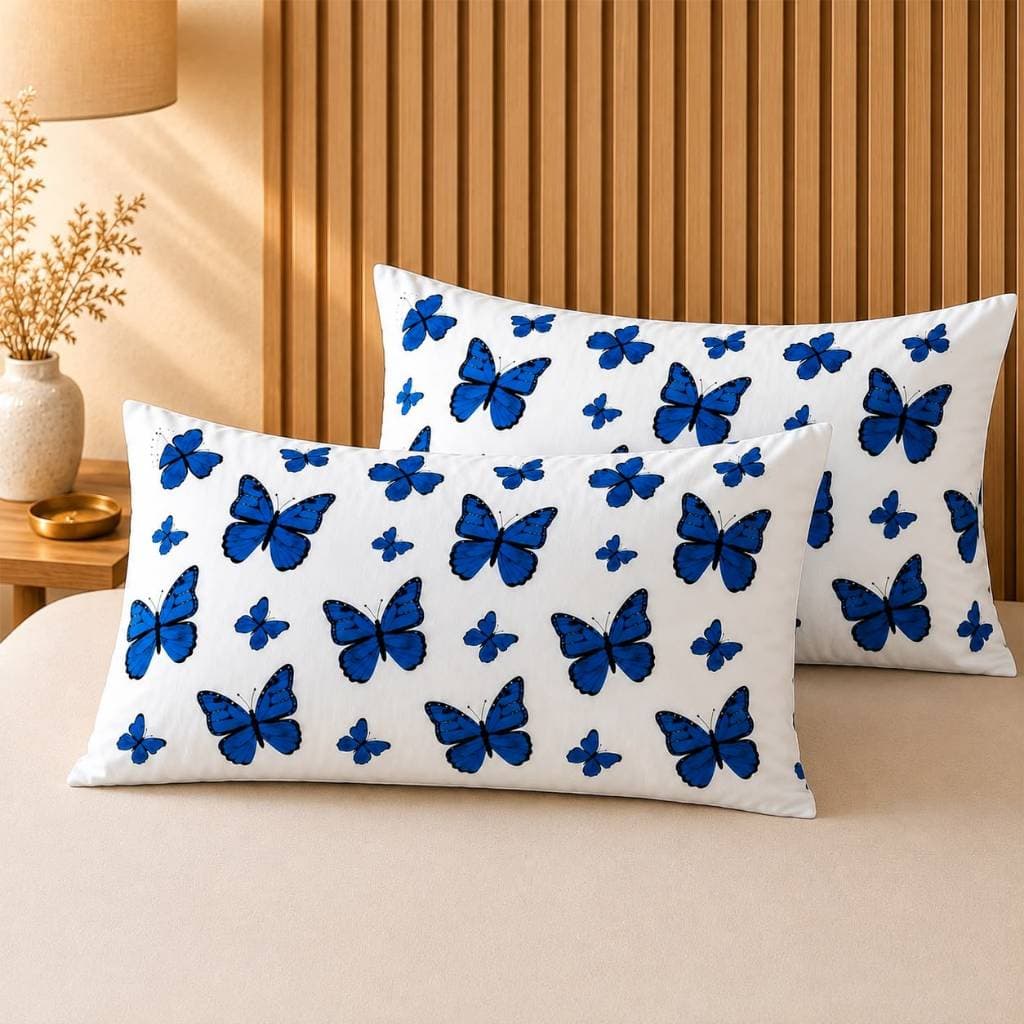 Par Fronha Micropercal Estampada 2 Peças Cama