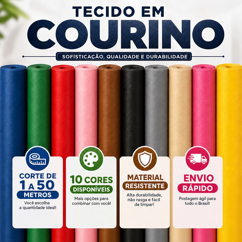 De 2 a 5 Metros Courino Variedade de Cor Couro Sintético Ecológico Bolsas Estofados Reforma