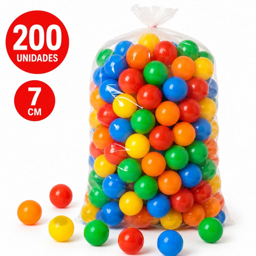 Bolinhas para Piscina 50 100 150 200 Unidades cores sortidas 7cm bolinhas para piscina 200 unidades