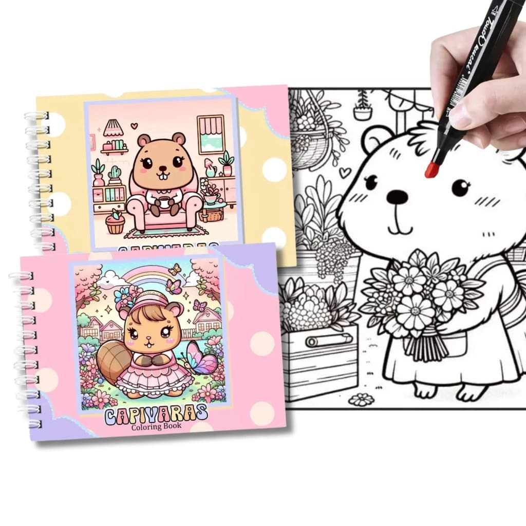 Livro de Colorir Capivara