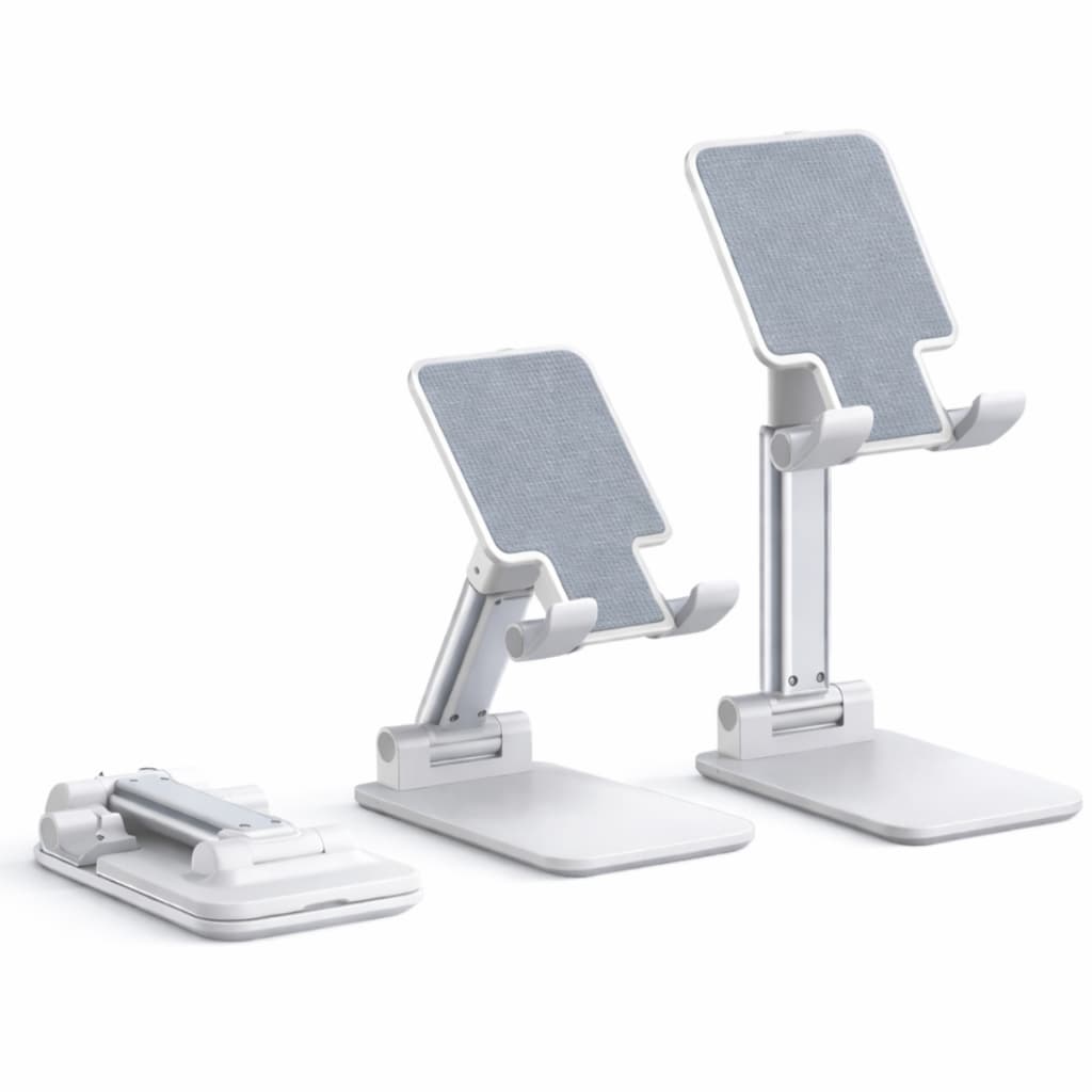 Suporte de Mesa para Celular Dobrável Ajustável Portátil até 7 Polegadas Antiderrapante Vertical Horizontal