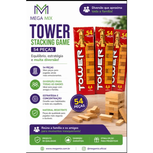 Jogo Torre Maluca 54PC