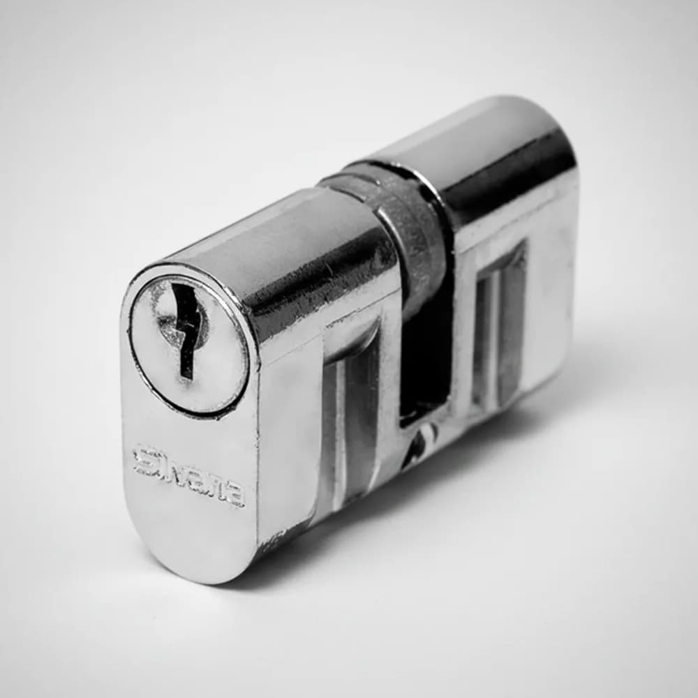 Cilindro Aço Miolo P/ Fechadura de porta 60mm Niq Silvana Assa Abloy