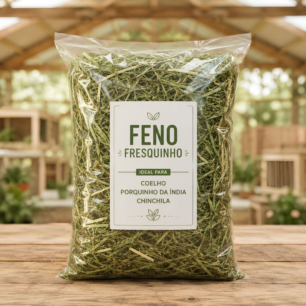 Kit Feno Tifiton 250g a 2kg Para Roedores | Coelho I Porquinho da Índia I Chinchila