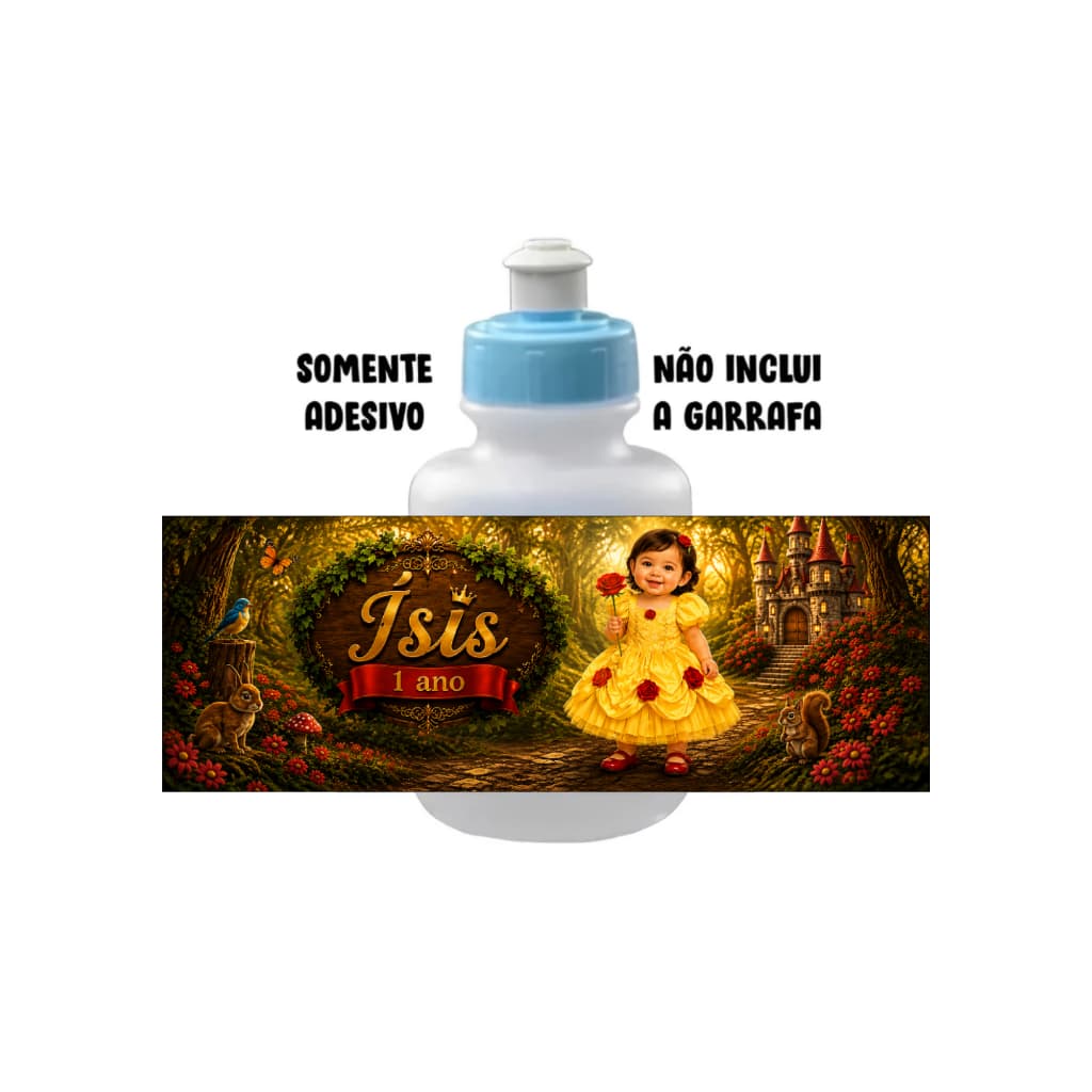 Rótulo em Vinil Adesivo para Garrafa Squeeze 300 ou 500 ml Personalizado - Todos os Temas
