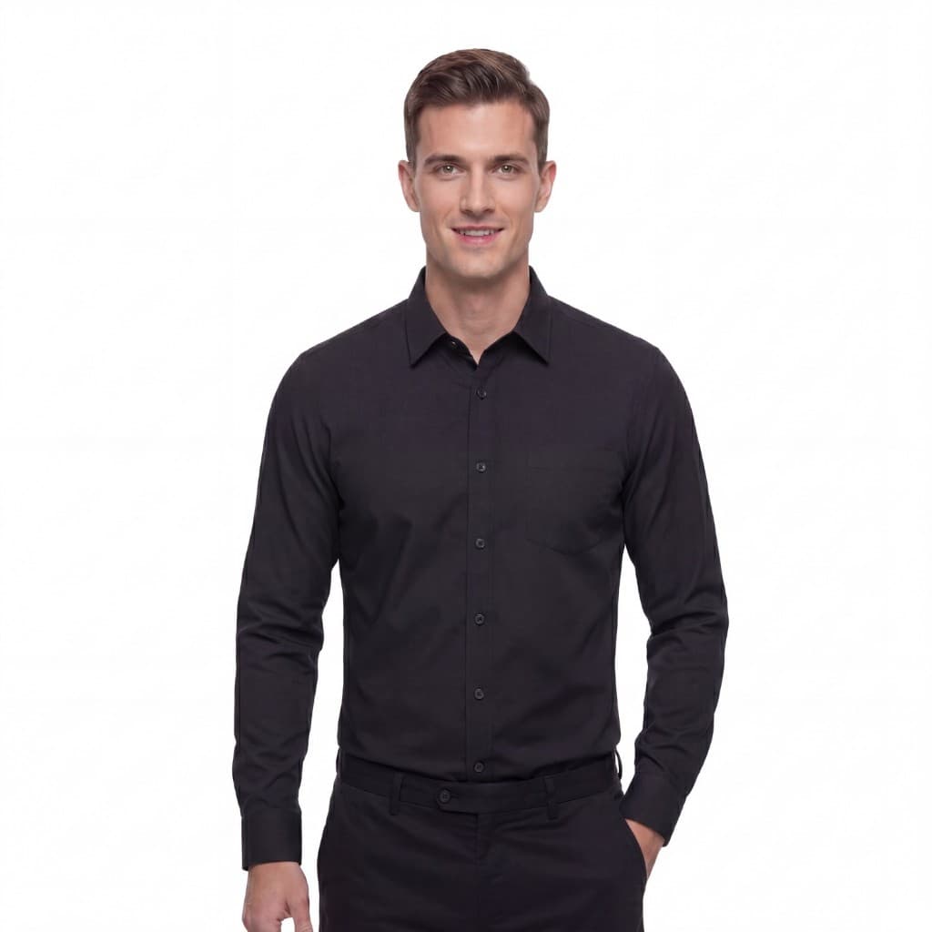 Camisa Social Masculina Bolso Premium Não Molha Camisa Masculina Social Manga Longa Elastano