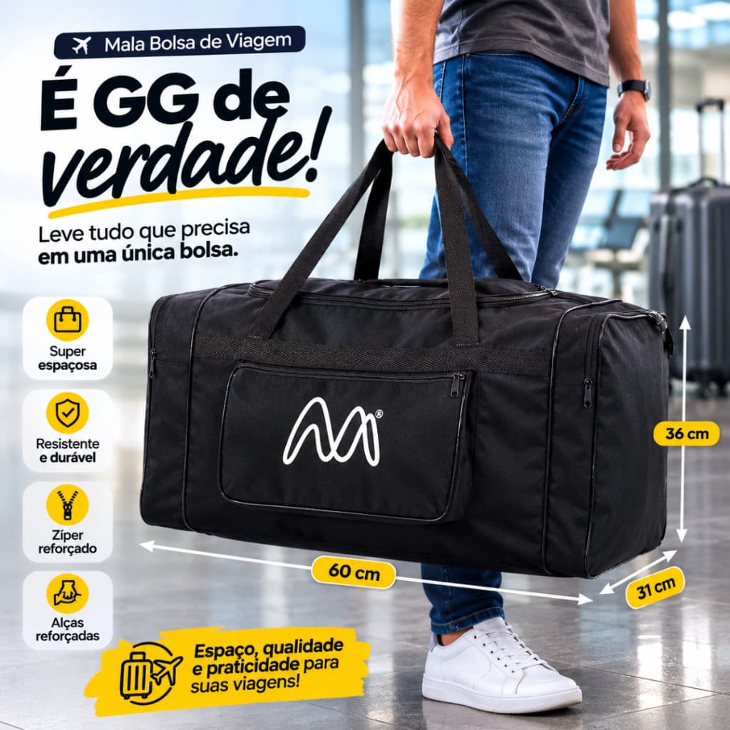 Mala Bolsa De Viagem Sacola De Viagem GG