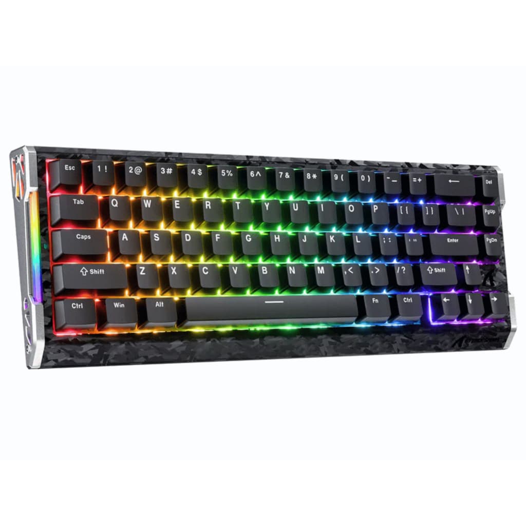 Teclado Gamer Magnético Attack Shark R68 HE 60% RGB 8000Hz Rapid Trigger Fibra de Carbono USB-C