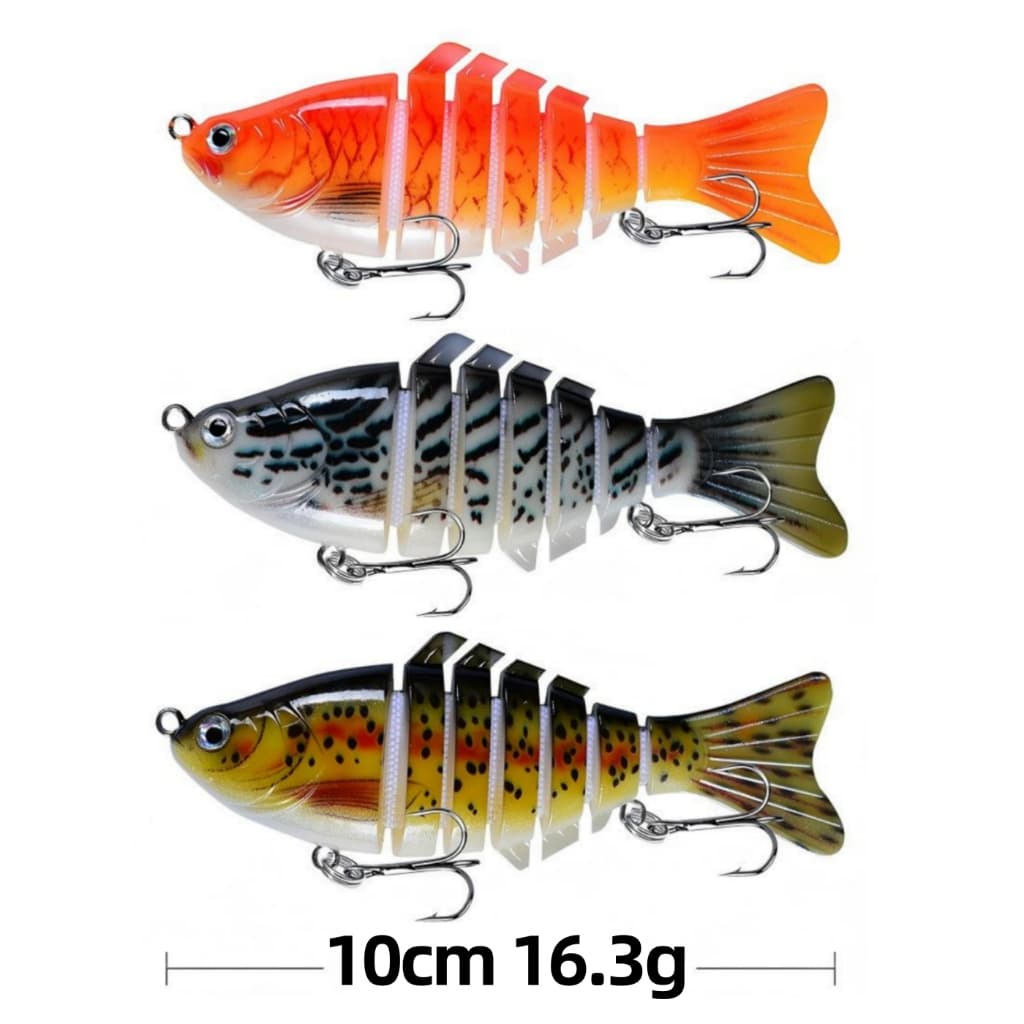 3 /1 peças Isca Artificial De Pesca 10 cm 16.3g Isca Artificial Iscas De Pesca Swimbait Articulada