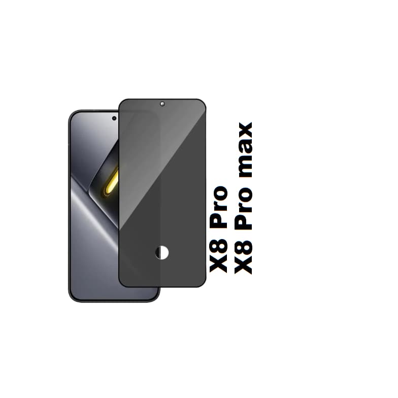 Película de vidro 3D Privativa Anti Spy Xiaomi Poco X8  / X8 Pro Max / Pelicula de privacidade