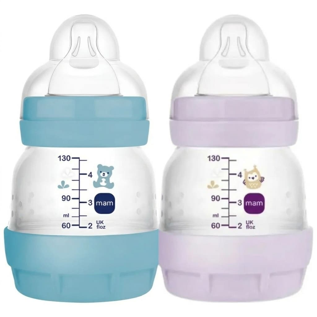 Mamadeira Mam 130ml Com Bico Nº0 Cor Lavanda Coruja Lilás