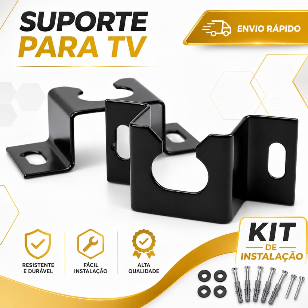 Suporte Fixo Universal Para Smart TV LED LCD 4K Parede Painel 10 24 32 43 50 55 60 75 85 Polegadas