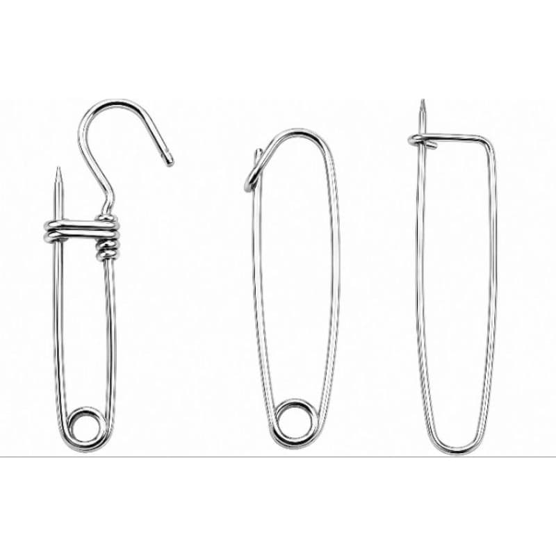 Kit 3 Peças Alfinete Passador de Fio + Prendedor de Malha + Ganchão