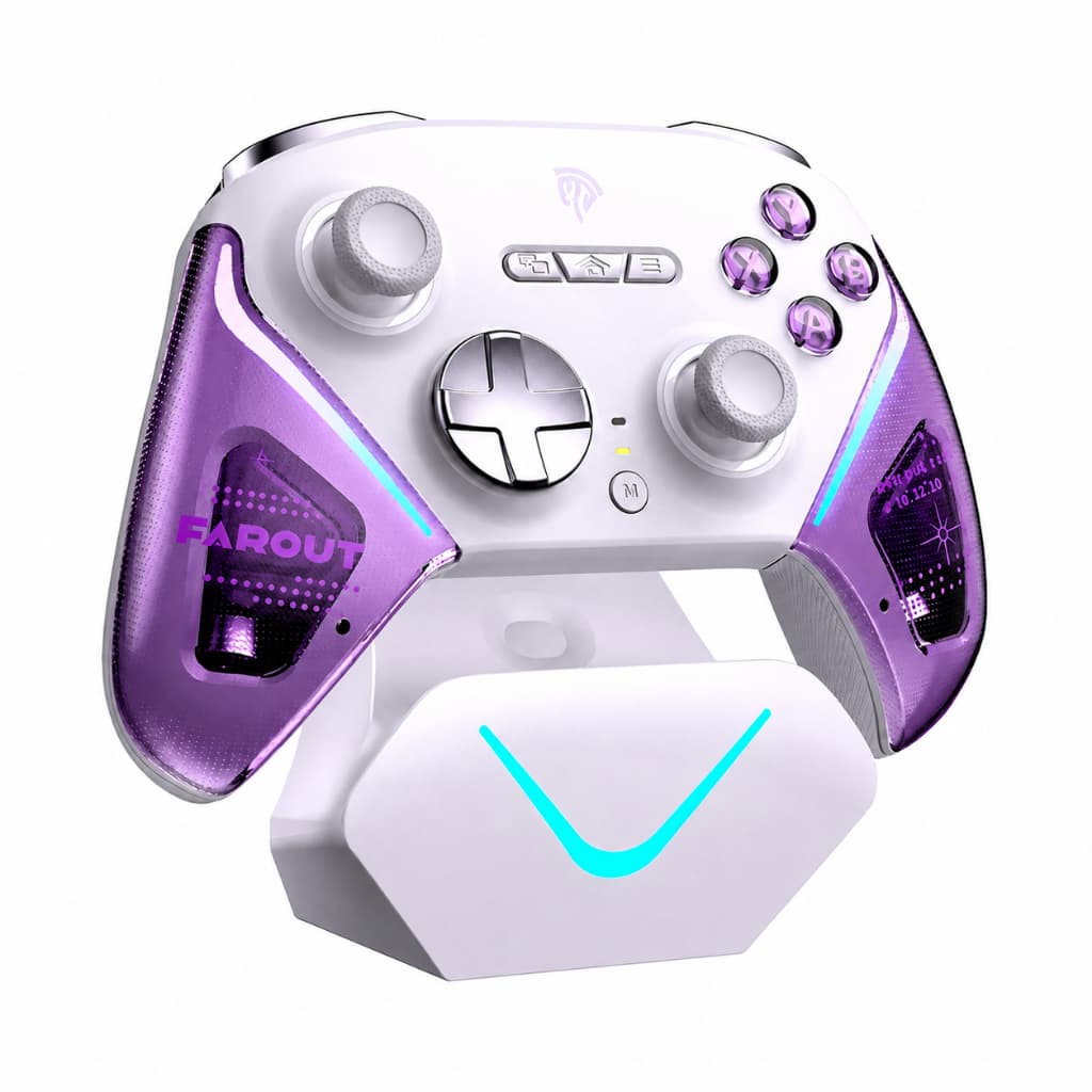 Controle EasySMX D10 com Hall Effect TMR, Giroscópio, 1000hz para PC/Switch/Android/IOS
