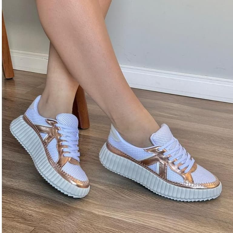 Tênis Feminino Chunky Plataforma Solado Alto Casual Moda Feminina