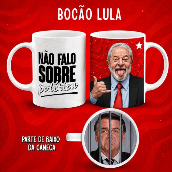 caneca 13 , caneca política, caneca divertida, presente político, caneca engraçada, caneca personalizada, presente