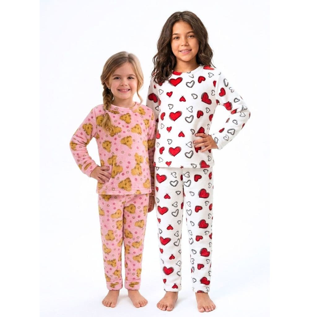 Pijama Ultrasoft Infantil Menina Inverno Pelúcia Quentinho Promoção