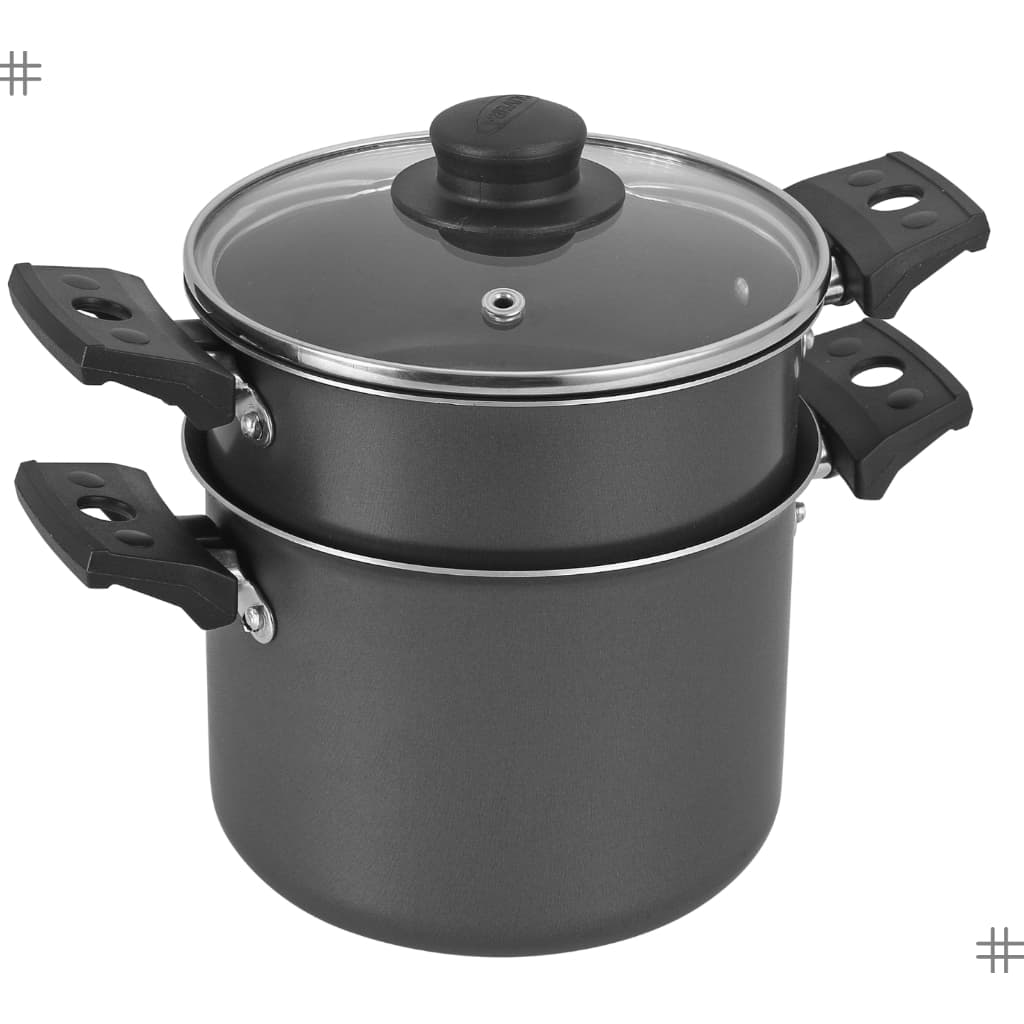 Cuscuzeira e leguemira  cozi vapor  16 Cm  antiaderente  Teflon - Oliveira