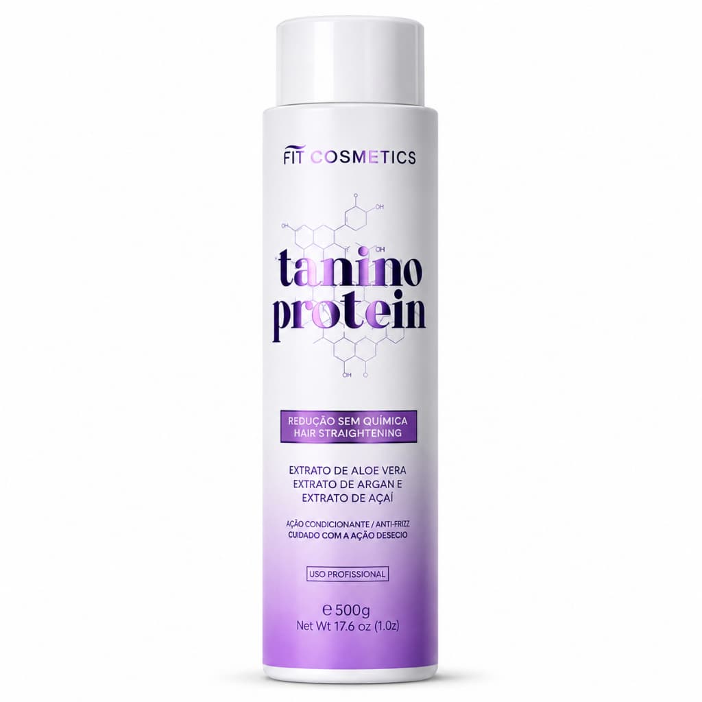Tanino Protein 500g Fit Cosmetics Tratamento Intensivo Disciplina Dos Fios Controle de Frizz