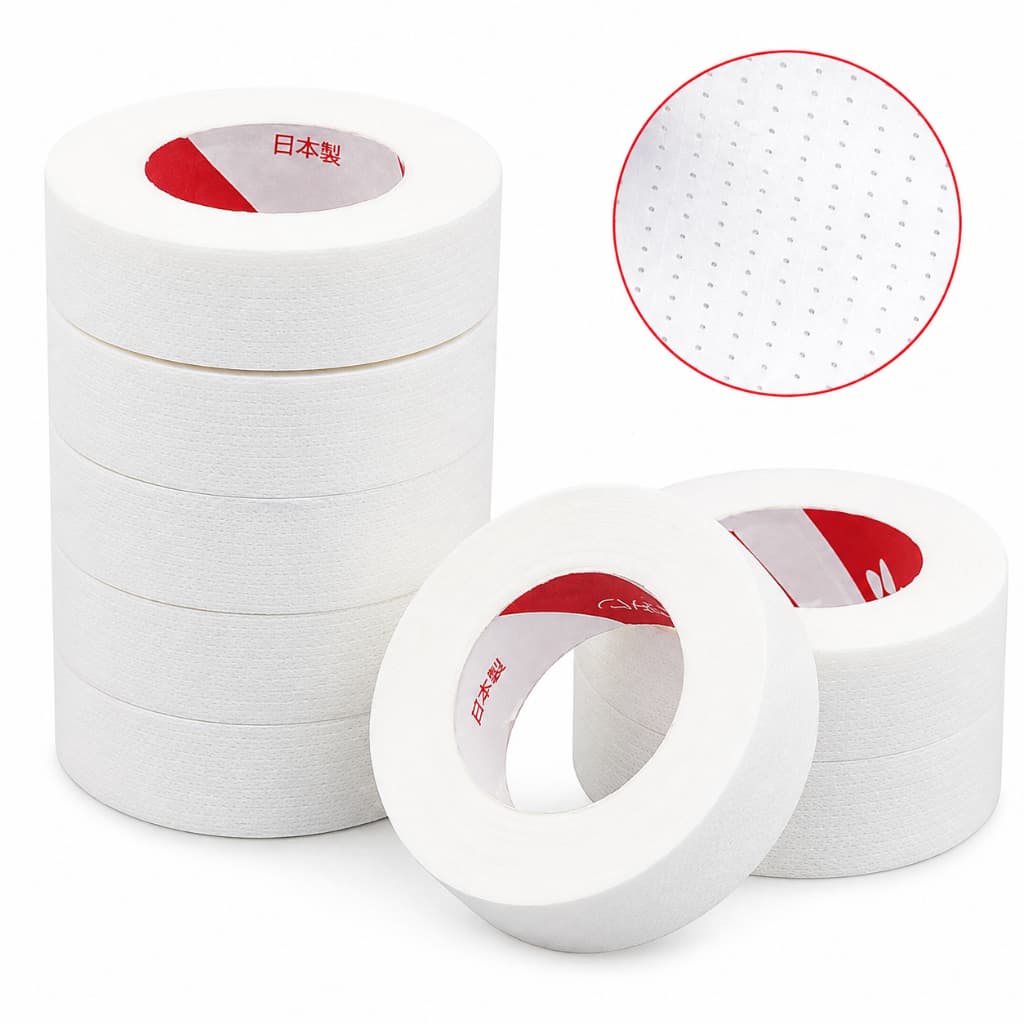 Kit 2/4/8/12 Rol Fita Japonesa Para Extensão De Cílios Respirável Isolante Para Cílios Inferiores Postiços