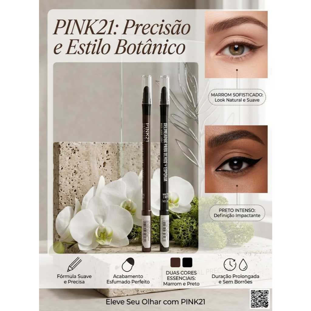 Lapis de olho 2 em 1 PINK21