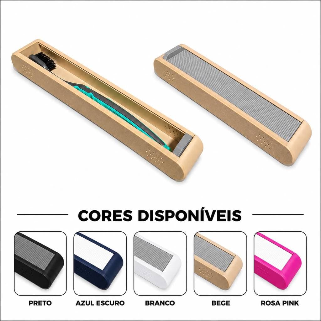 Porta Escova De Dentes Com Tampa Deslizante Case Estojo Escova De Dentes