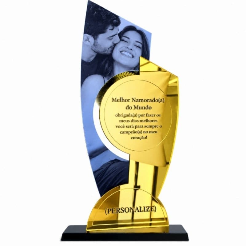 Trofeu Personalizado Para Festa e Eventos em Acrilico com Impressão UV