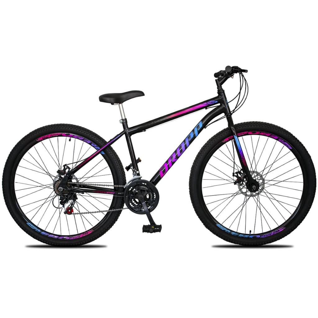 Bicicleta aro 29 aero Dropp Sport Aço Carbono 21 Velocidades Marchas Freio a Disco