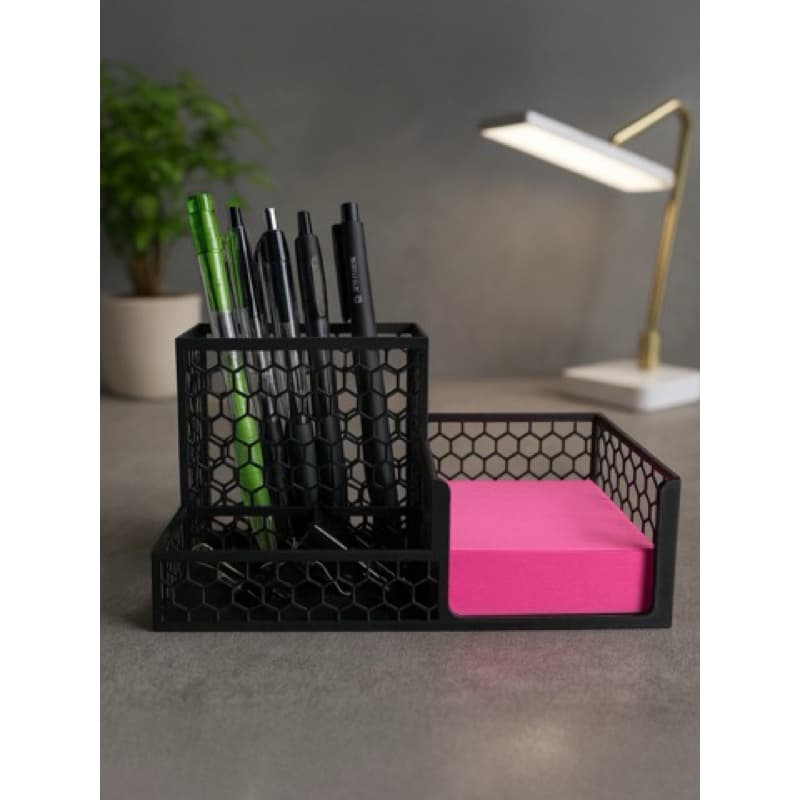 Organizador Bloco de Notas Porta Caneta Porta Lápis Suporte Caneta