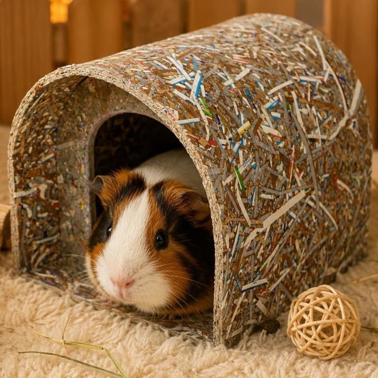 Casinha Toquinha Porquinho da Índia Hamster Ecológica Envio Imediato