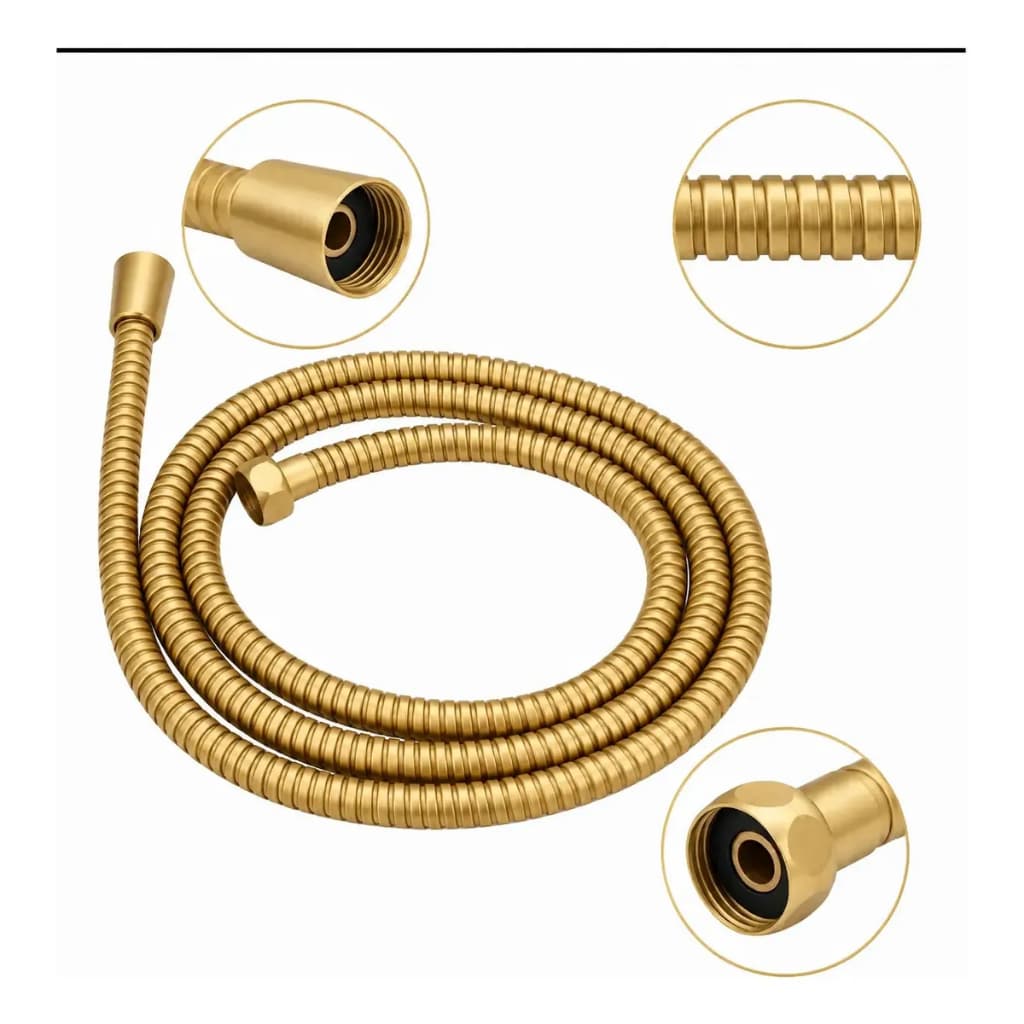 Engate Para Ducha Higiênica De 1,80m Dourado Fosco