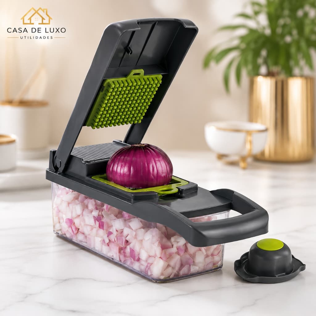 Conjunto Cortador e Ralador cozinha, Manual, legumes 16 Peças Cortador de legumes, fatiador
