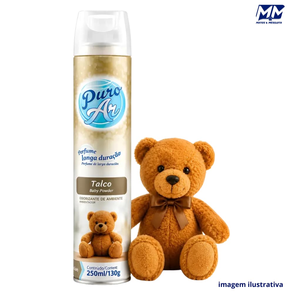 Odorizante de Ambiente Neutralizador Puro Ar de Talco 250ml/130g Baston