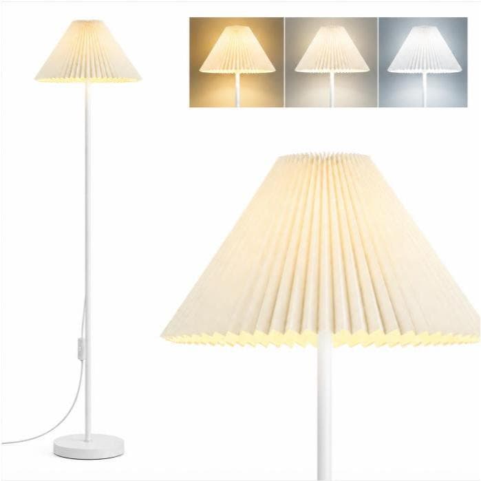 Floor Lamp Floor Column 148cm Metal Dome Pleated Gimpo LUPITA