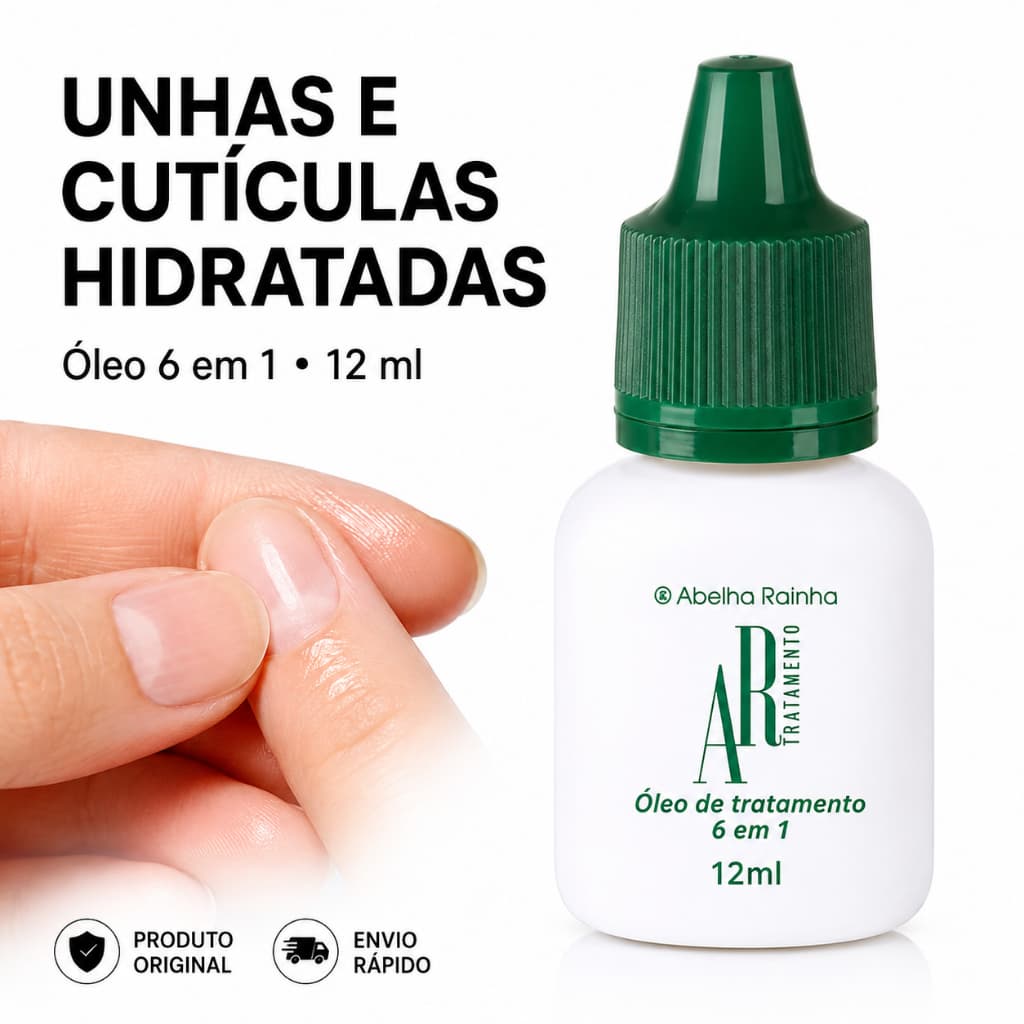 Óleo Hidratante para Unhas e Cutículas 6 em 1 12ml