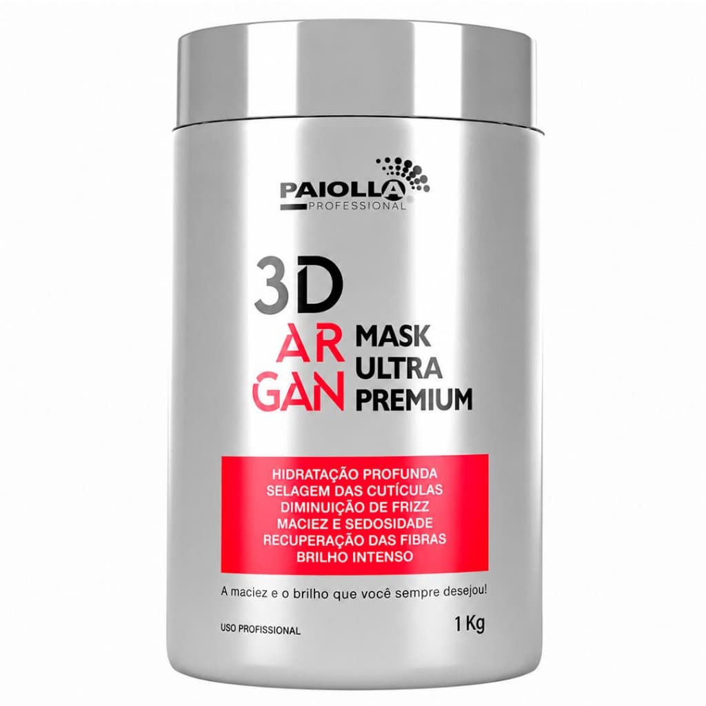 Paiolla Máscara Ultra Premium 3D Argan 6 em 1 - 1Kg