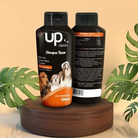 Shampoo para Cães UP Clean 500ml - Limpeza Suave, Flexibilidade e Brilho para Shih Tzu, Lhasa e Cocker