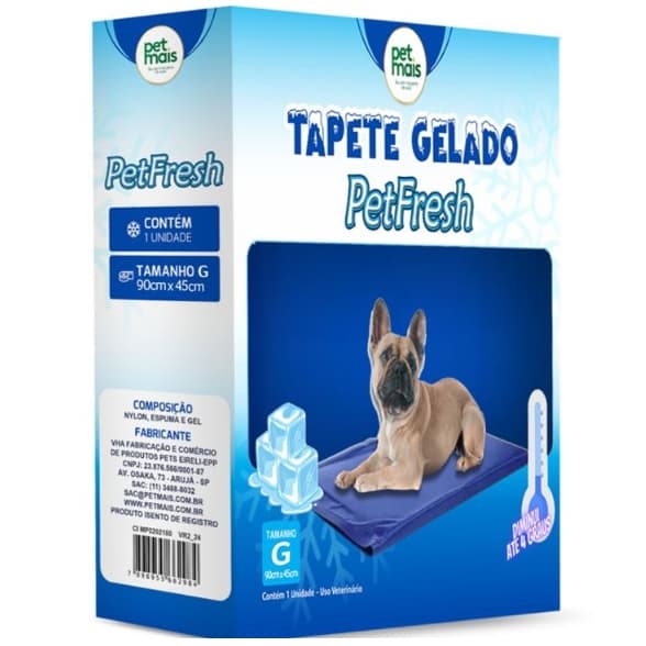 Tapete Gelado Pet Cama Refrescante Cães Gatos Tam: G 90x45cm